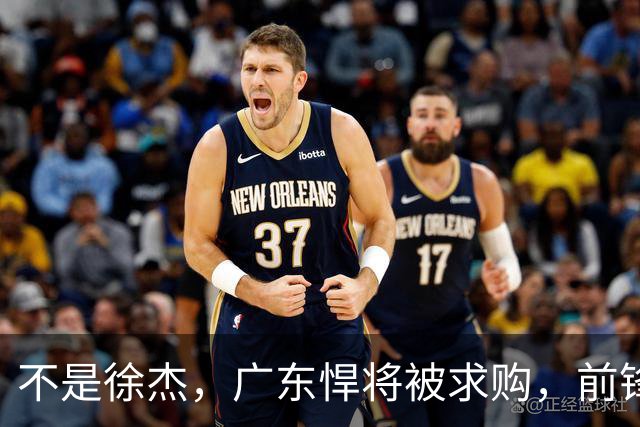 不是徐杰，广东悍将被求购，前锋，杜锋看重，转会费或8位数